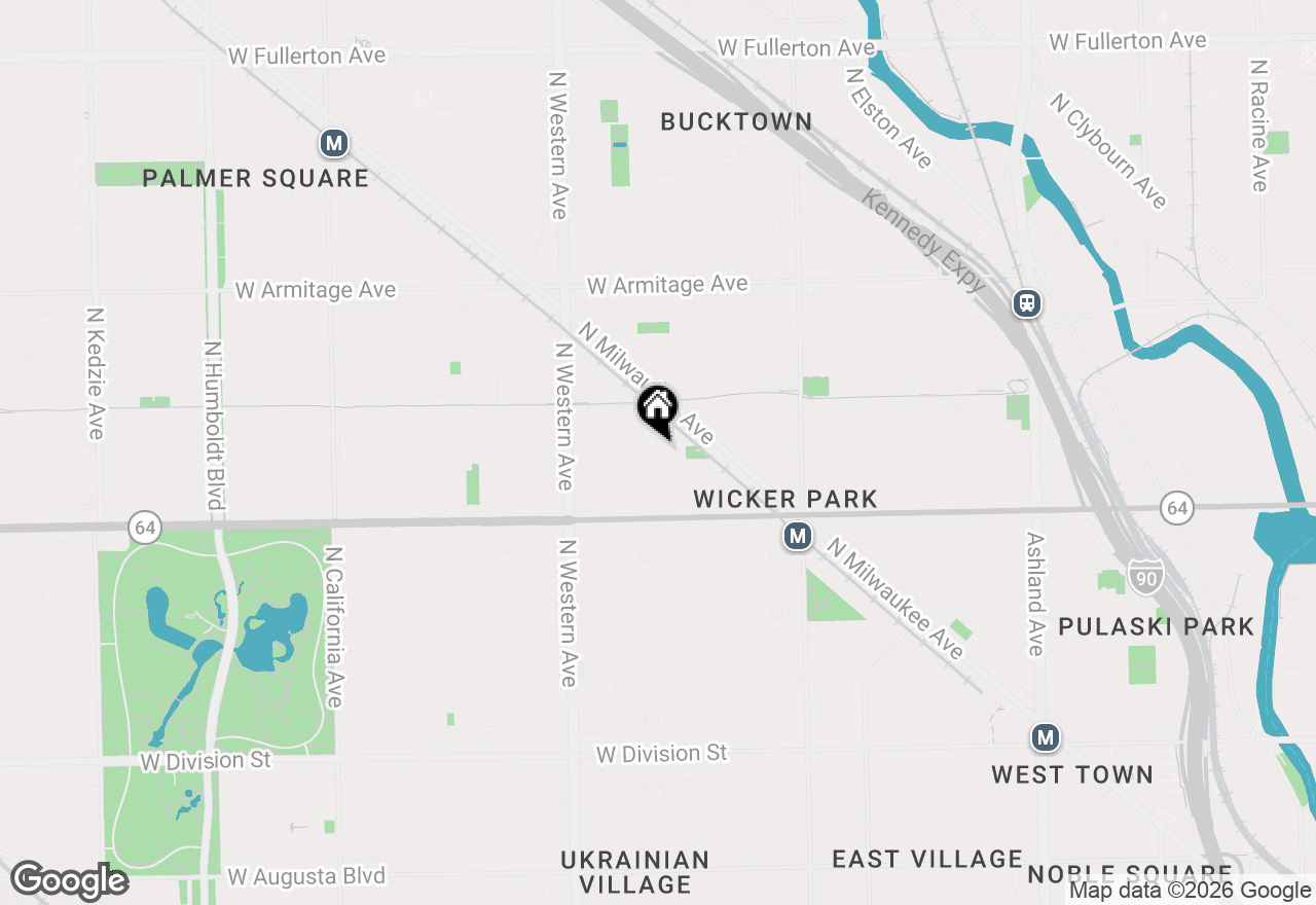 Map of 2223 W Wabansia Avenue #1E, Chicago, IL 60647