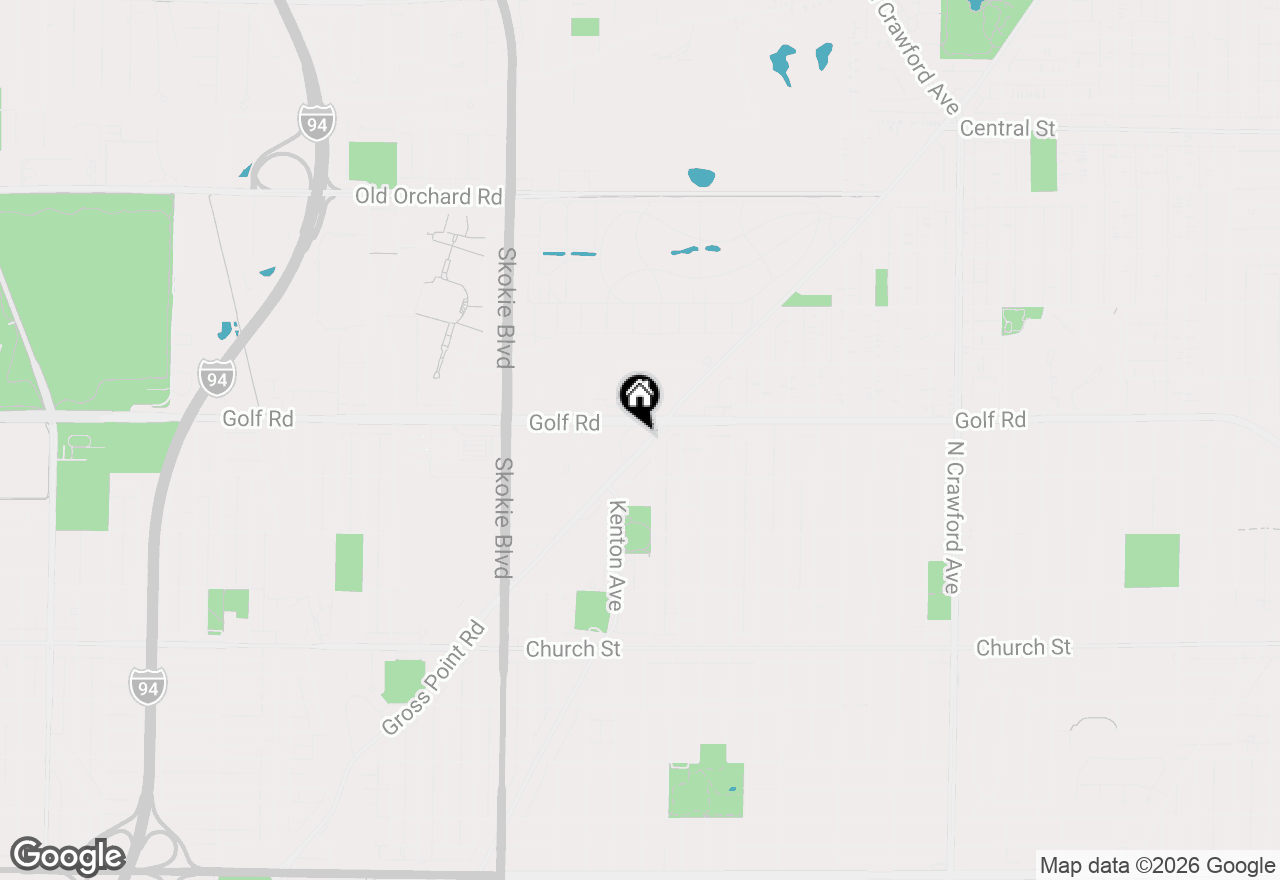 Map of 9560 Gross Point Road #404B, Skokie, IL 60076