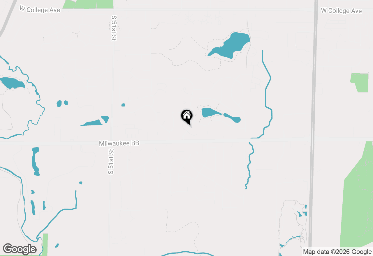 Map of 6967 S Tumblecreek Dr, Franklin, WI 53132
