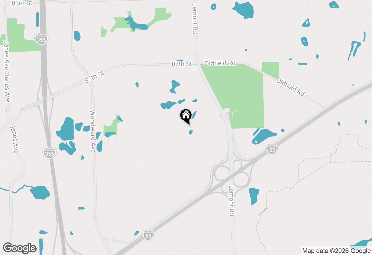Map of 1127 Timber Trails Road, Downers Grove, IL 60516