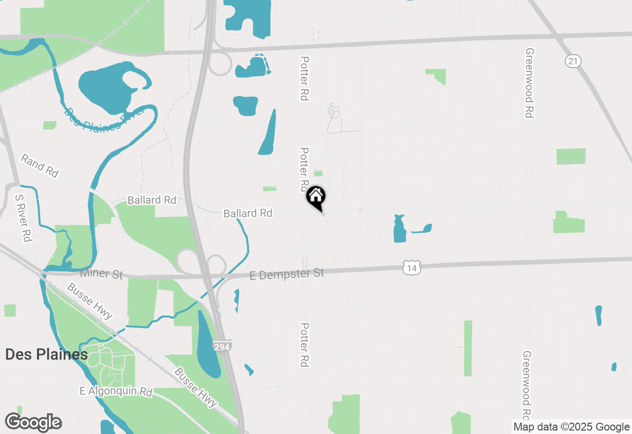 Map of 9375 Landings Lane #306, Des Plaines, IL 60016