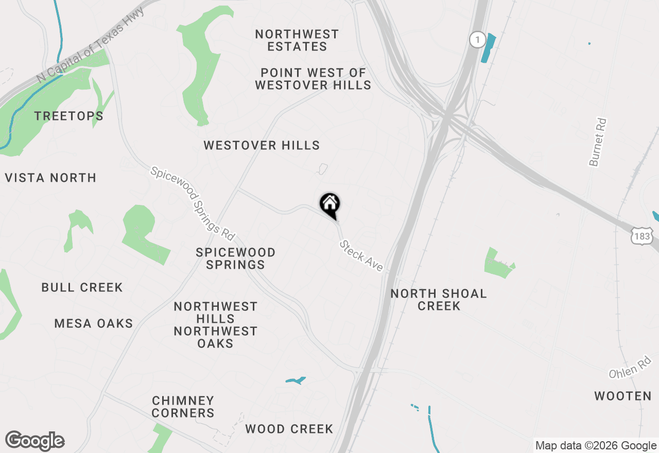 Map of 8113 East Ct, Austin, TX 78759