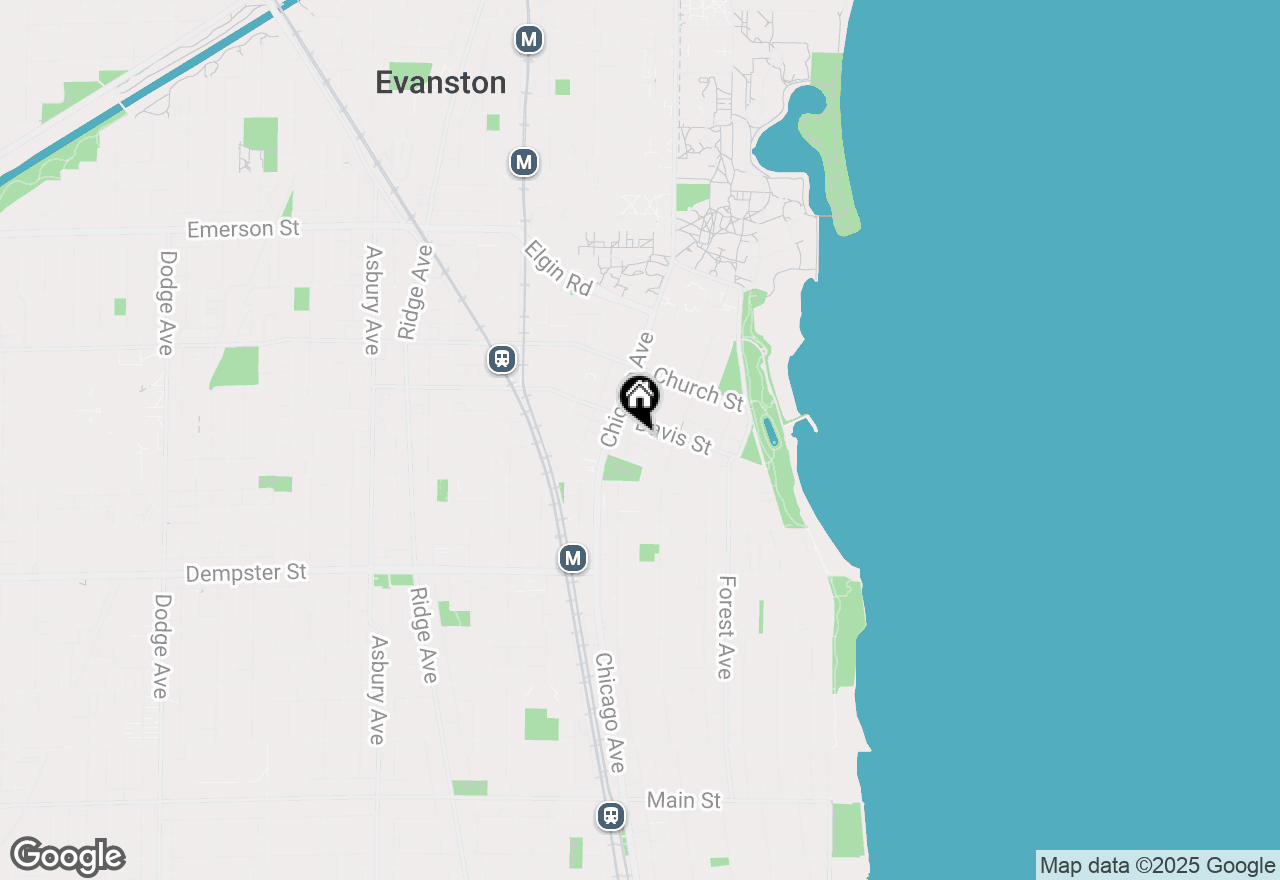 Map of 1516 Hinman Avenue #211, Evanston, IL 60201