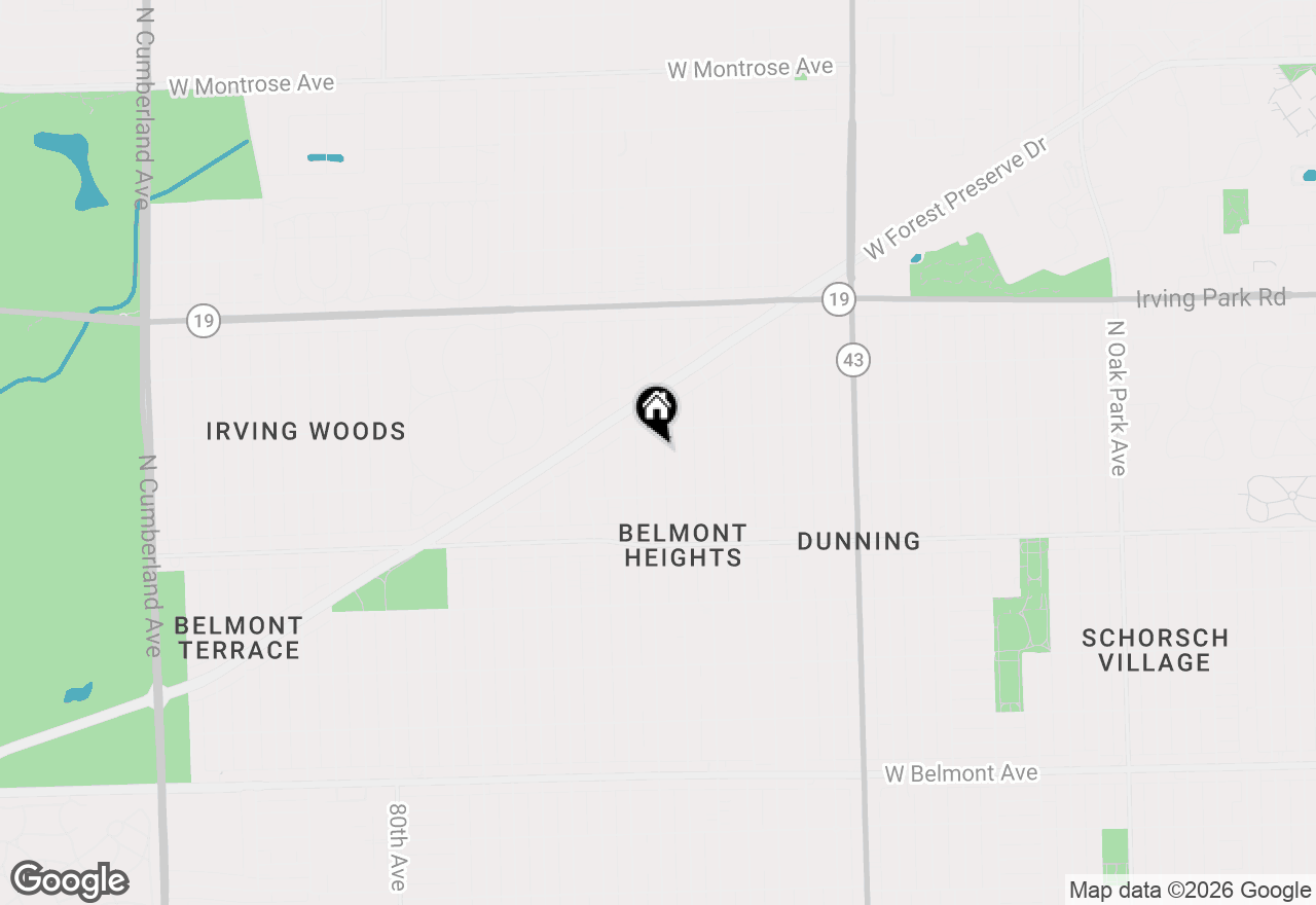 Map of 3747 N Oleander Avenue, Chicago, IL 60634
