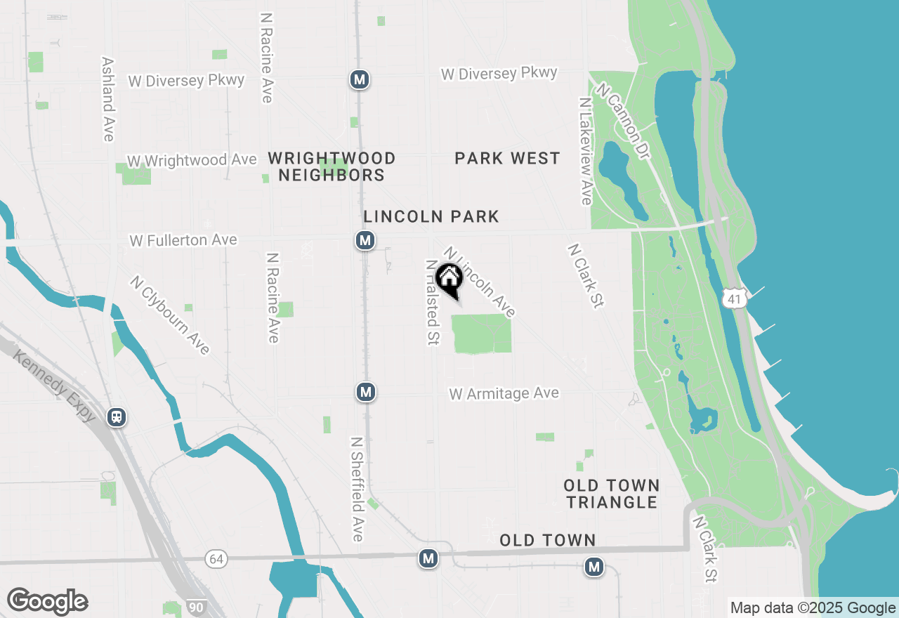 Map of 2208 N Burling Street, Chicago, IL 60614