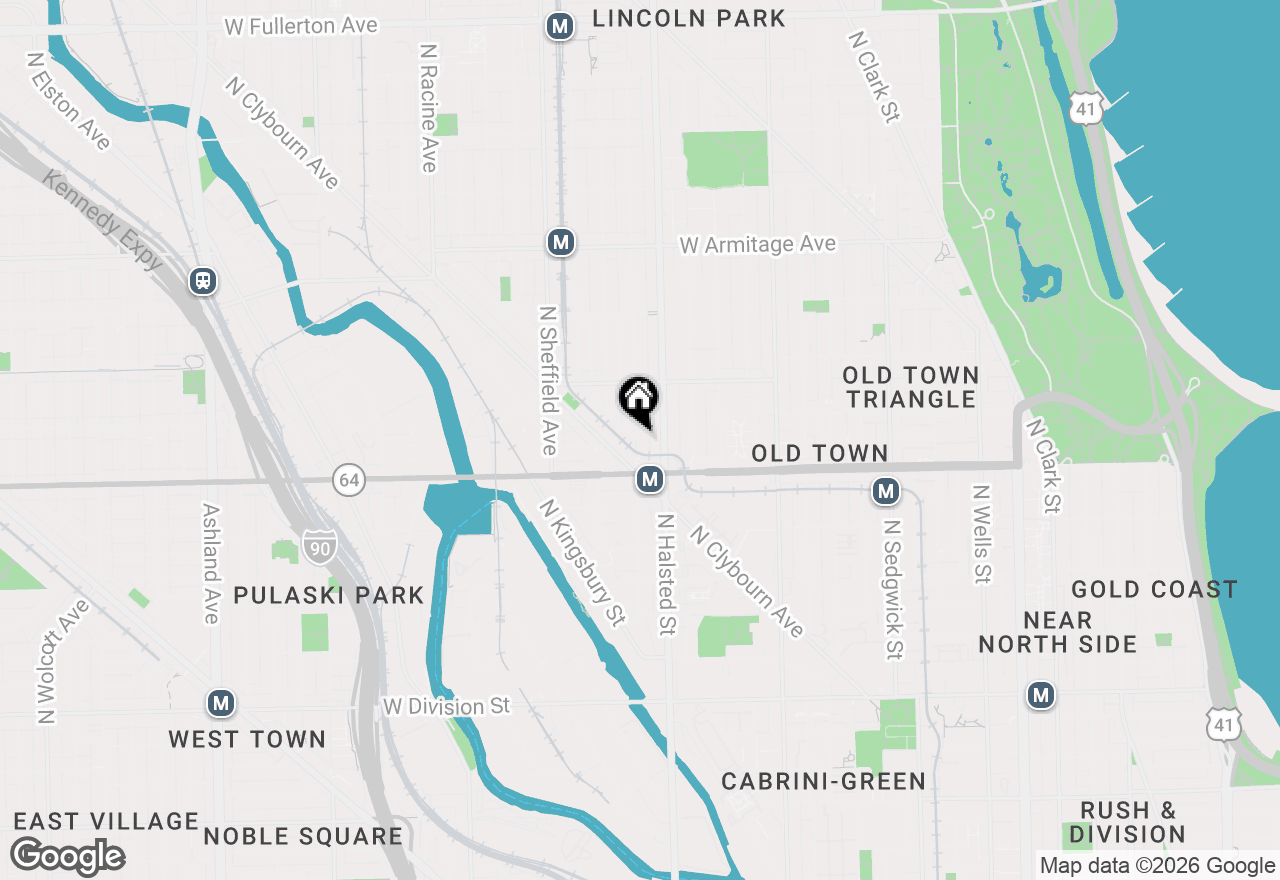 Map of 1637 N Dayton Street, Chicago, IL 60614