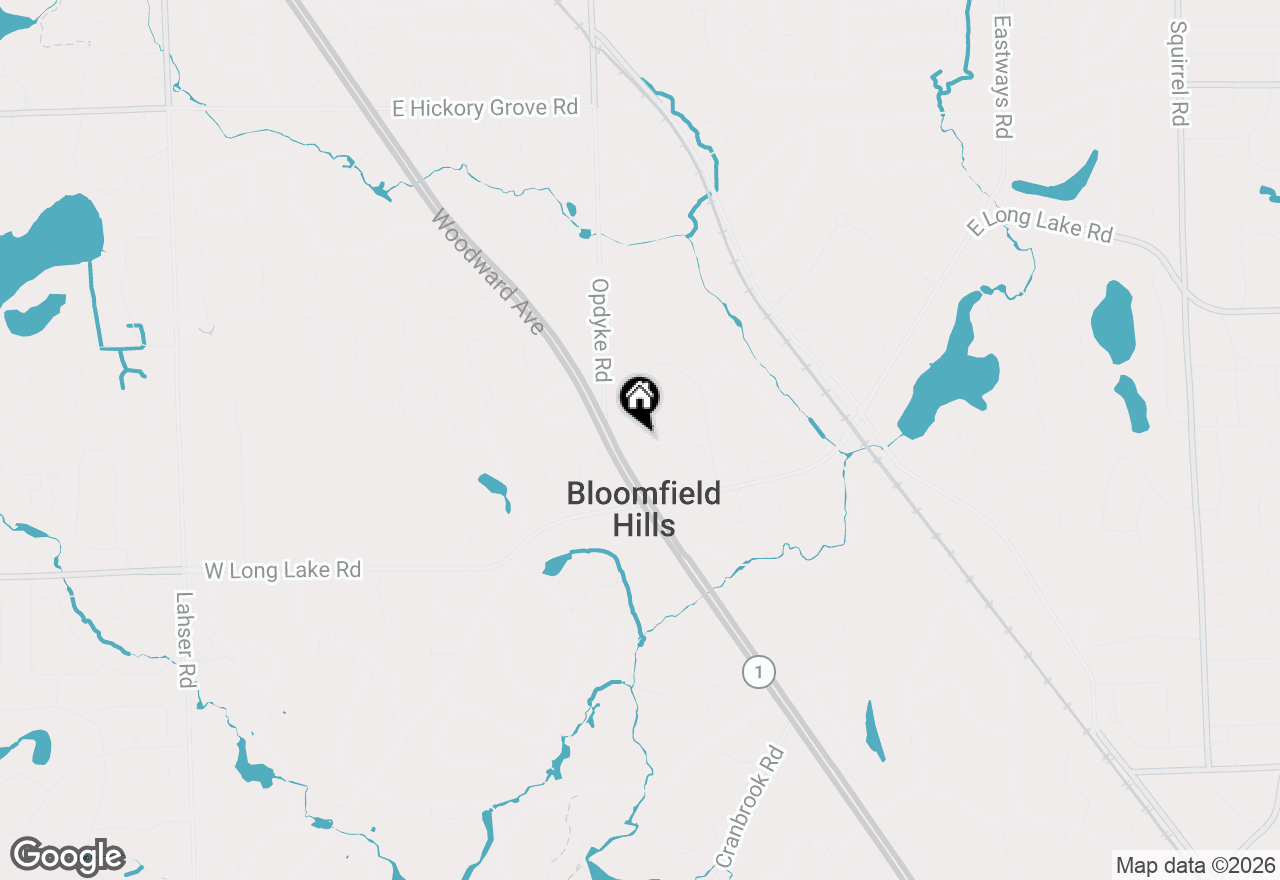 Map of 1735 Tiverton Road #10, Bloomfield Hills, MI 48304