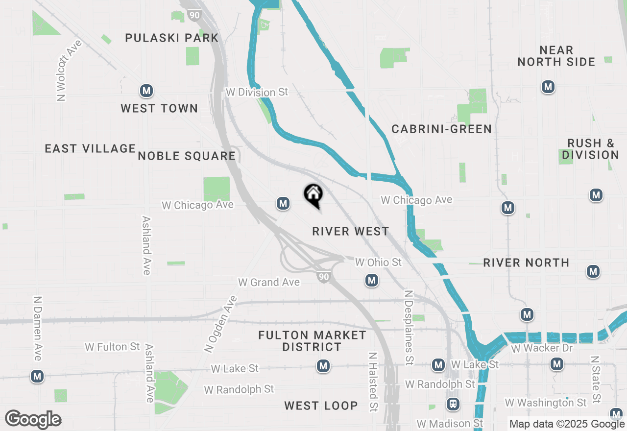 Map of 738 N Morgan Street #N-0610, Chicago, IL 60642