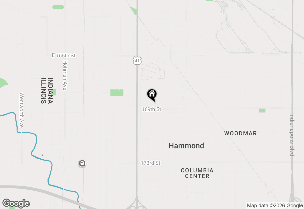 Map of 916 Cherry Street, Hammond, IN 46324