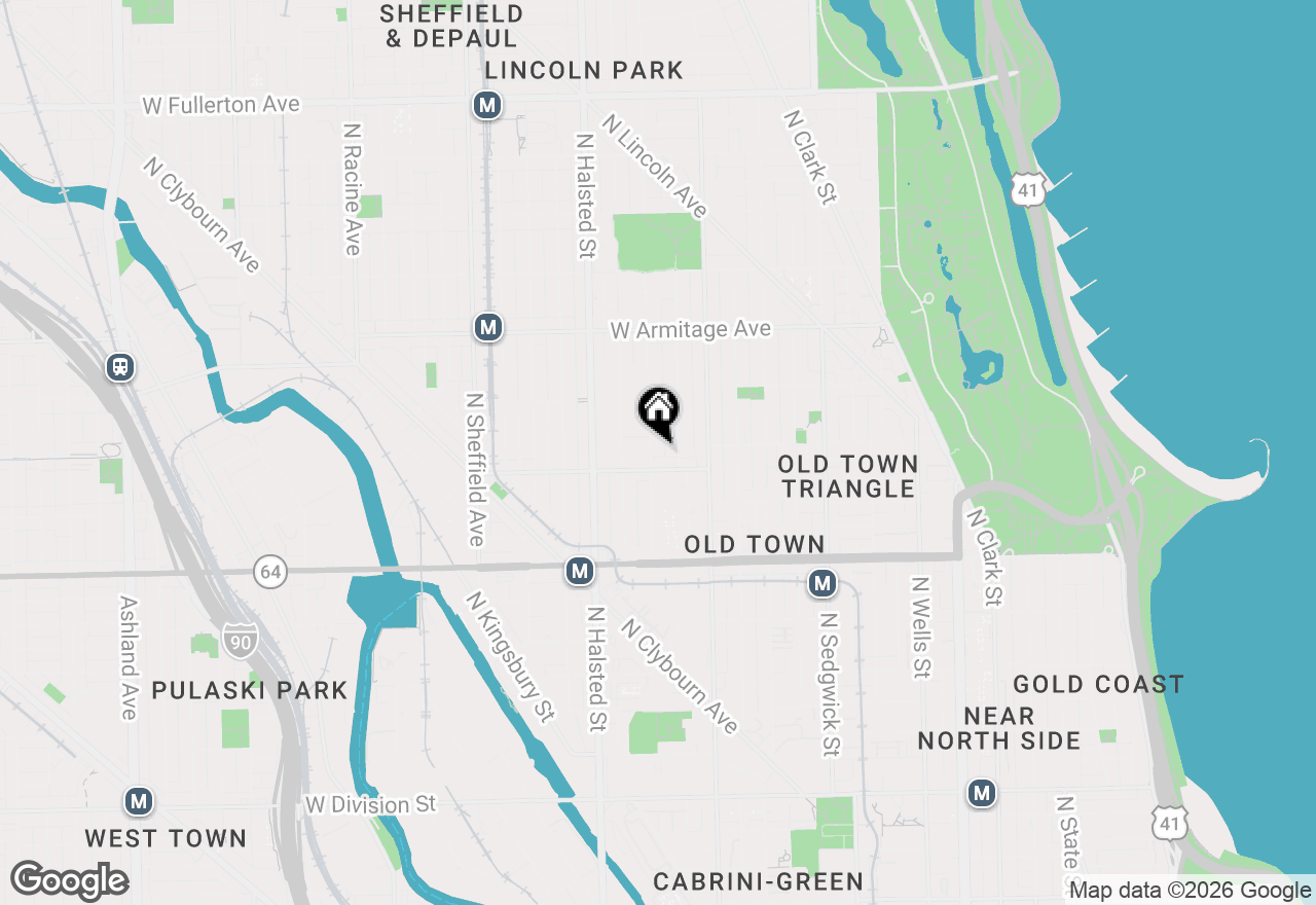 Map of (Address confidential), Chicago, Illinois 60614