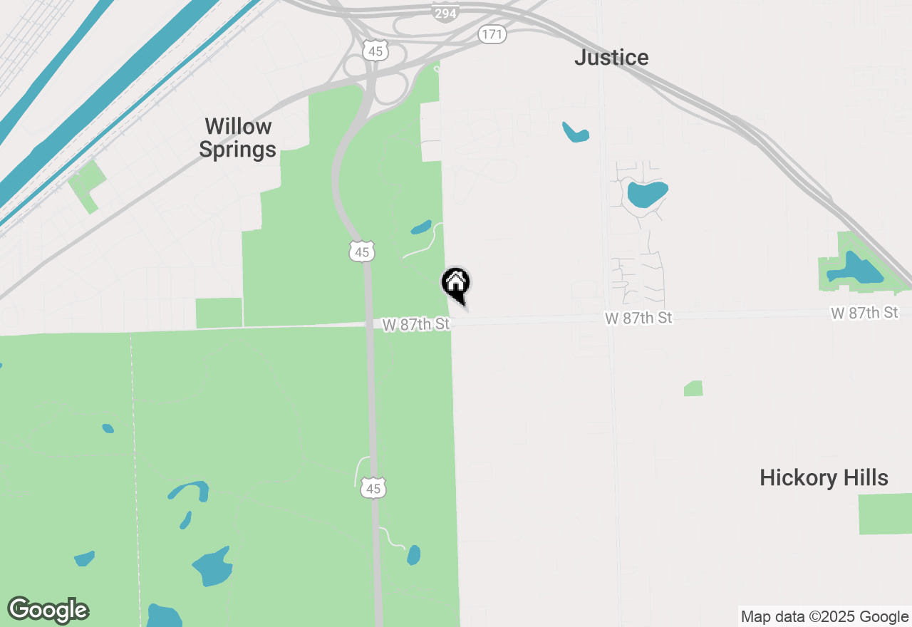 Map of 8651 Kean Avenue, Hickory Hills, IL 60457