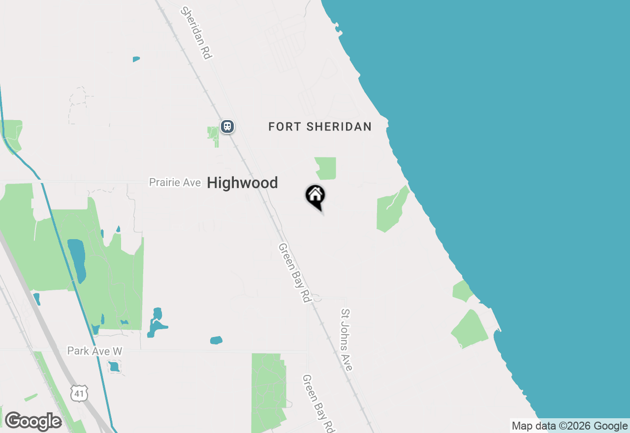 Map of 2480 Saint Johns Avenue, Highland Park, IL 60035