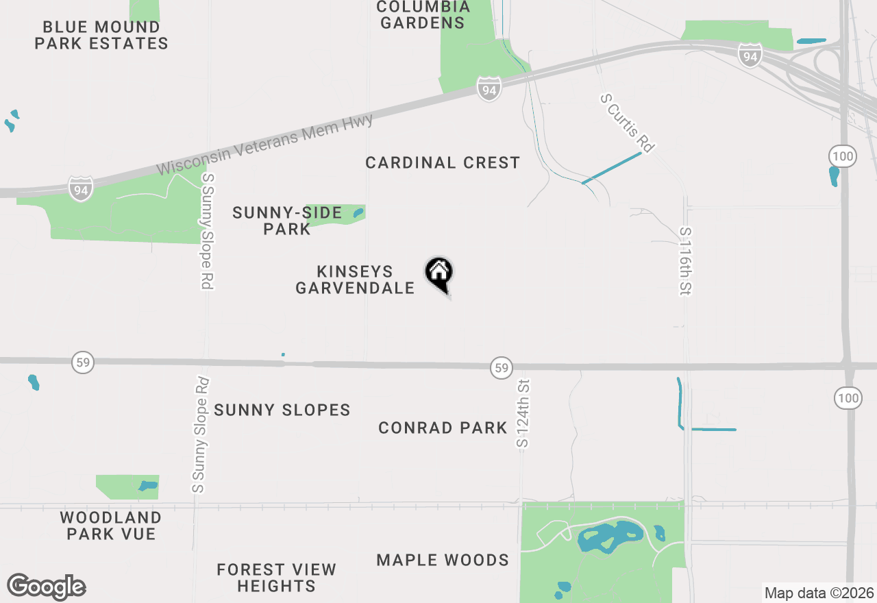 Map of 1125 Harvey Ave, Brookfield, WI 53005