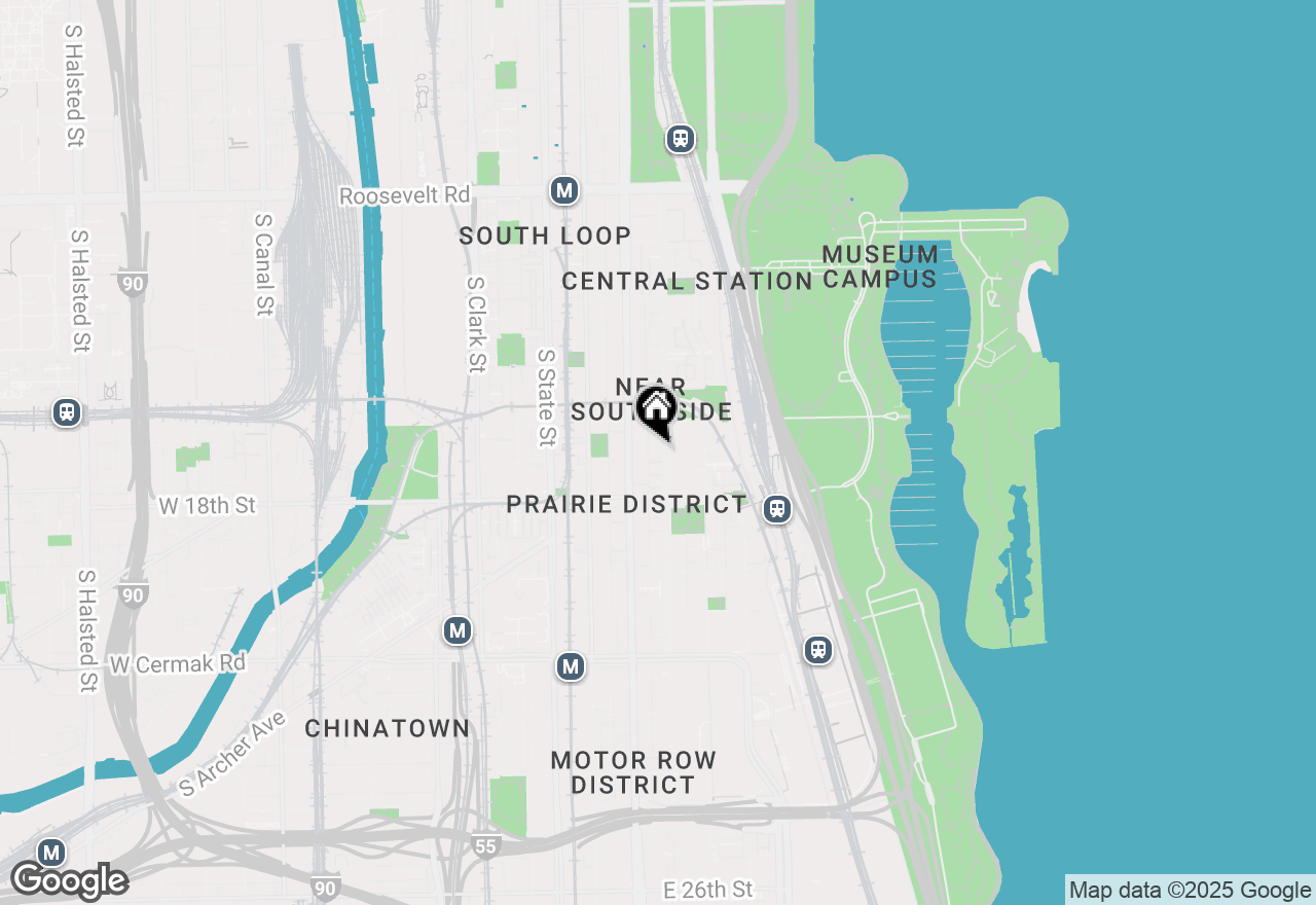 Map of 1632 S Indiana Avenue #403, Chicago, IL 60616