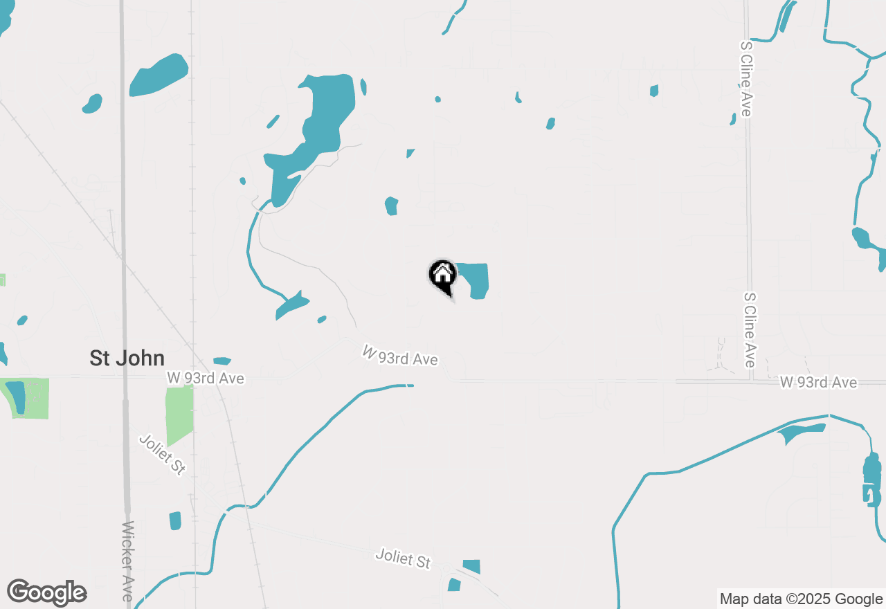 Map of 9524 W 91st Place, St. John, IN 46373