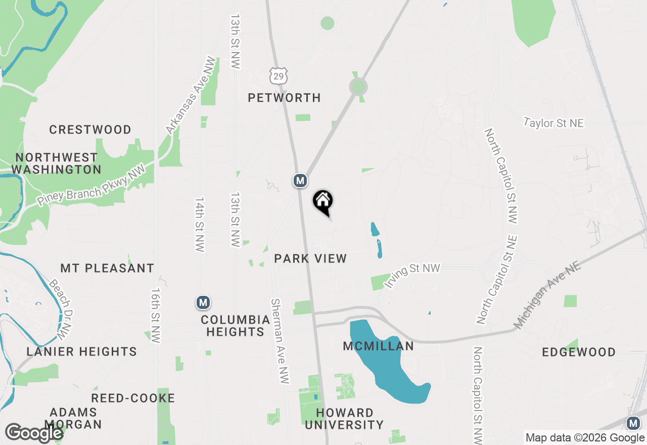 Map of 3534 6th Street Nw, Washington, DC 20010
