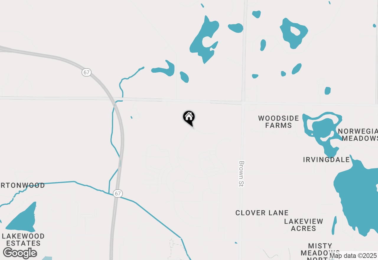 Map of 1333 Periwinkle Pass, Oconomowoc, WI 53066