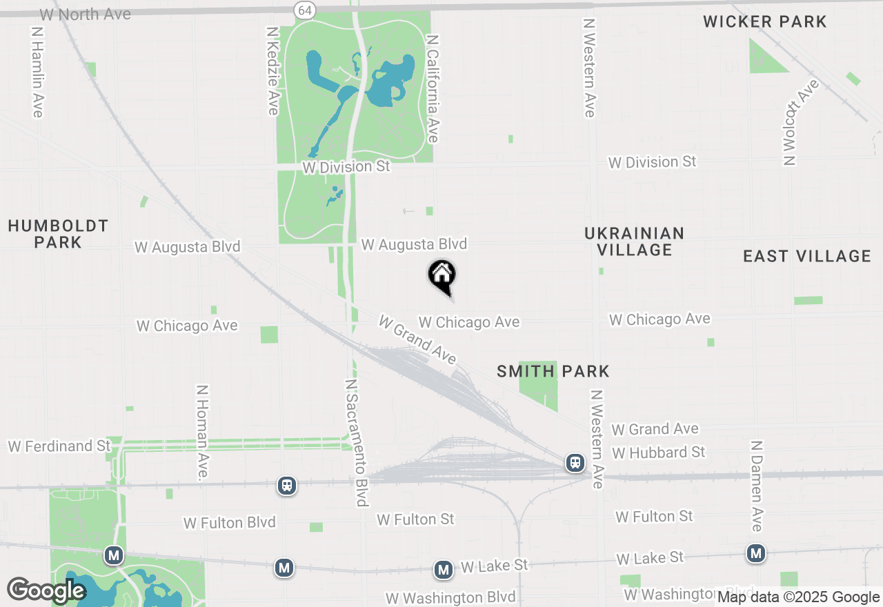 Map of 829 N California Avenue #3, Chicago, IL 60622