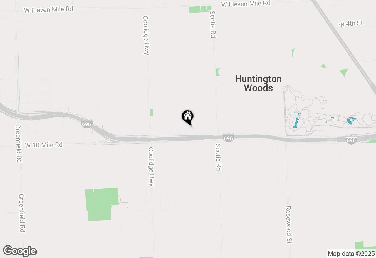 Map of 12930 Wales Avenue, Huntington Woods, MI 48070