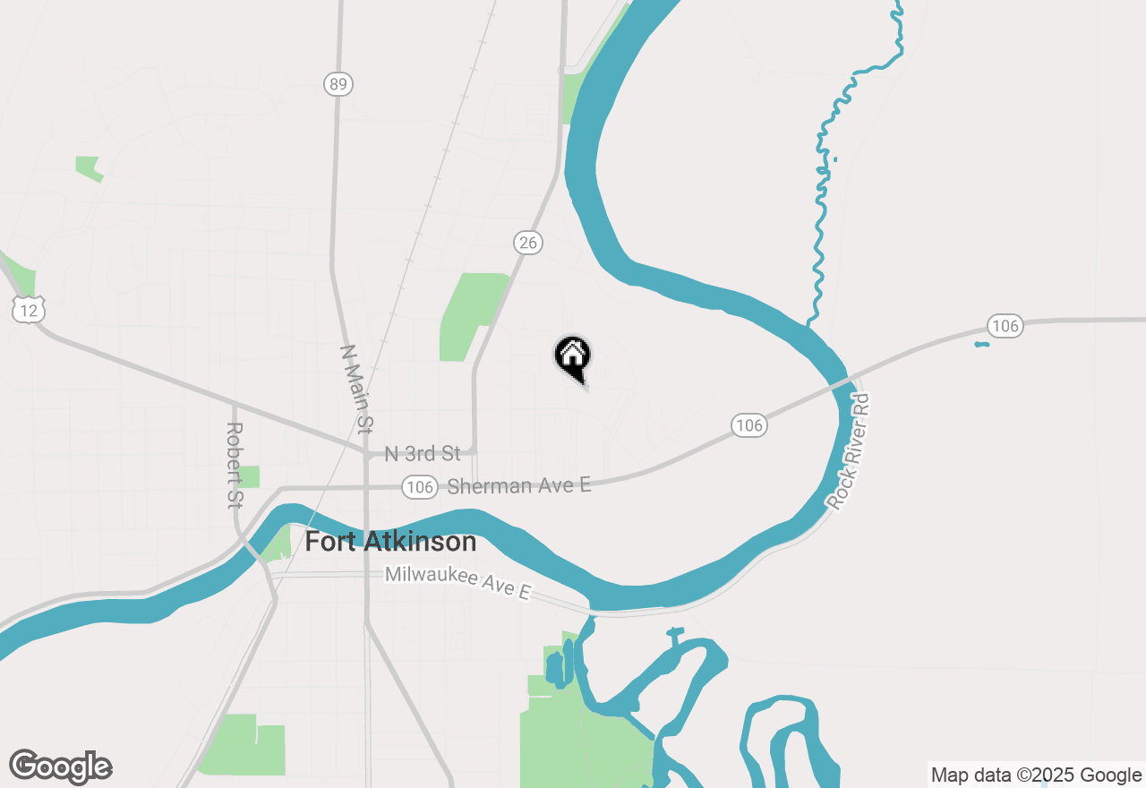 Map of 702 Florence St, Fort Atkinson, WI 53538