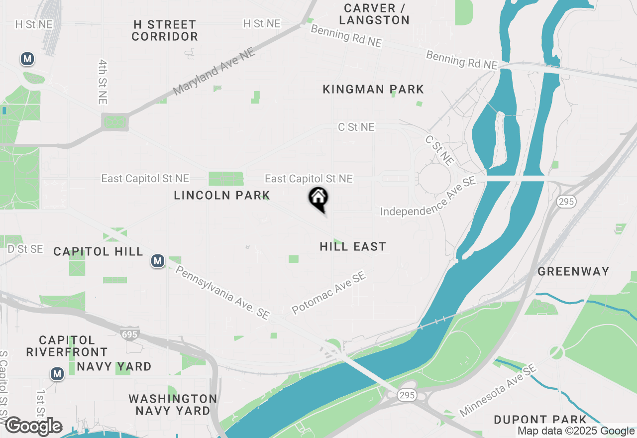 Map of 214 16th Street Se, Washington, DC 20003