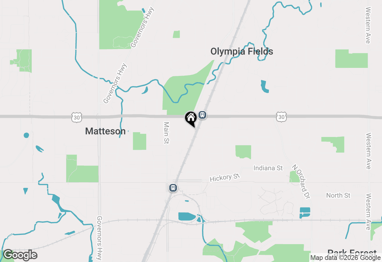 Map of 21139 Olympian Way, Matteson, IL 60443