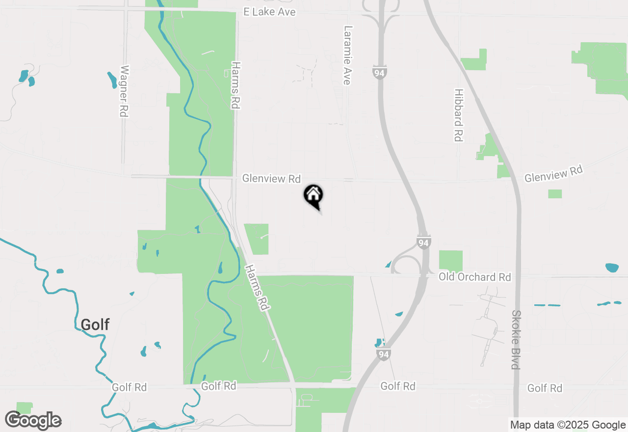 Map of 630 Juniper Road, Glenview, IL 60025