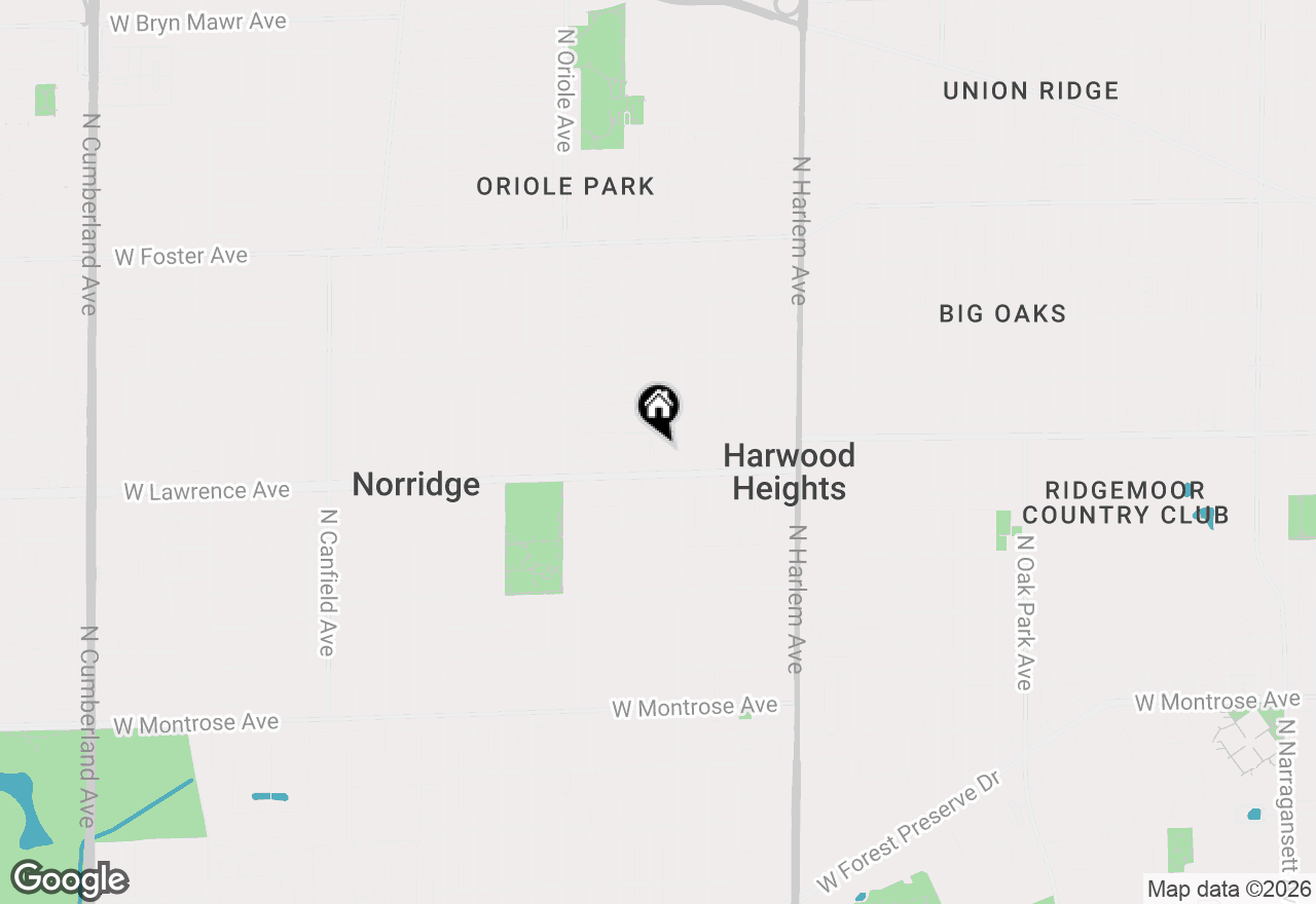 Map of 7410 W Lawrence Avenue #218, Harwood Heights, IL 60706