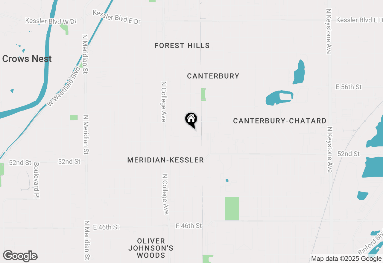 Map of 5338 Winthrop Avenue, Indianapolis, IN 46220