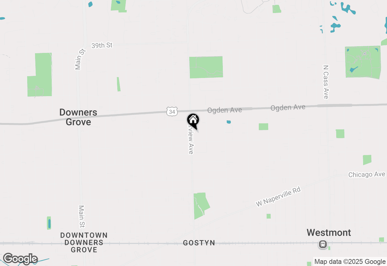 Map of 4411 Fairview Avenue, Downers Grove, IL 60515