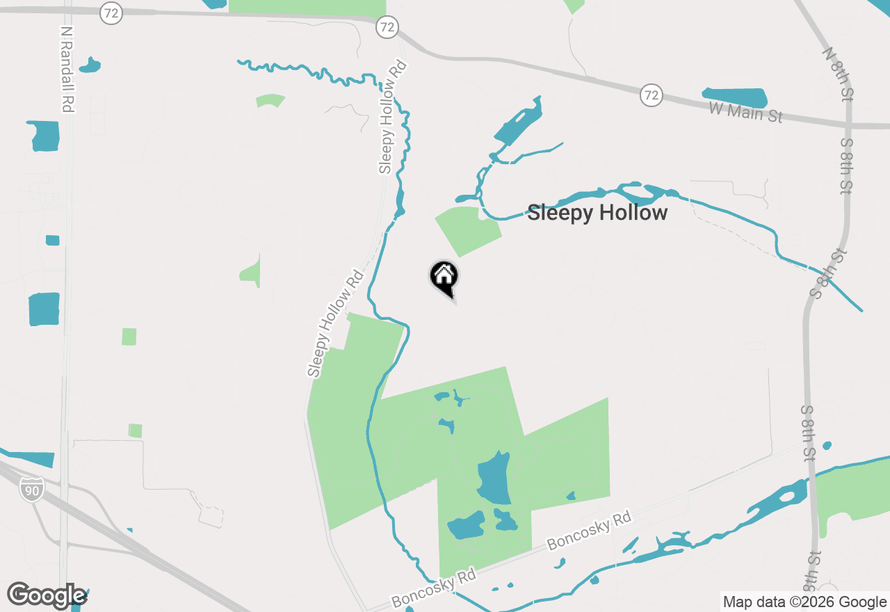 Map of 904 Glen Oak Drive, Sleepy Hollow, IL 60118