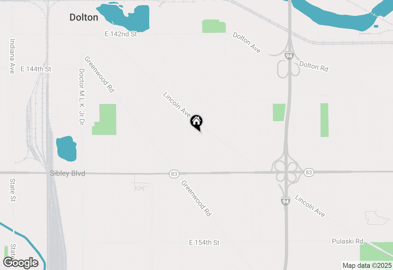 Map of 14741 Dobson Avenue, Dolton, IL 60419