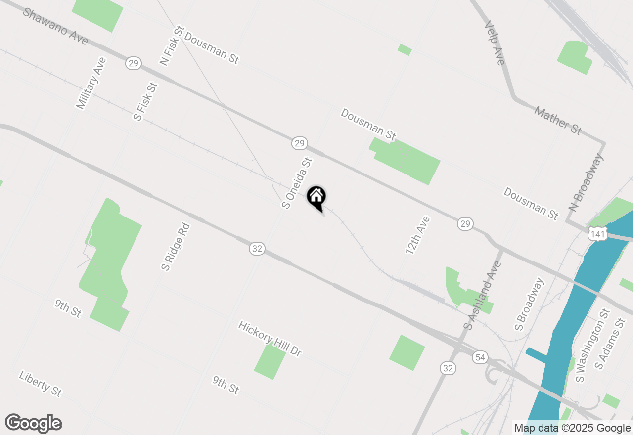 Map of 1082 Western Ave, Green Bay, WI 54303