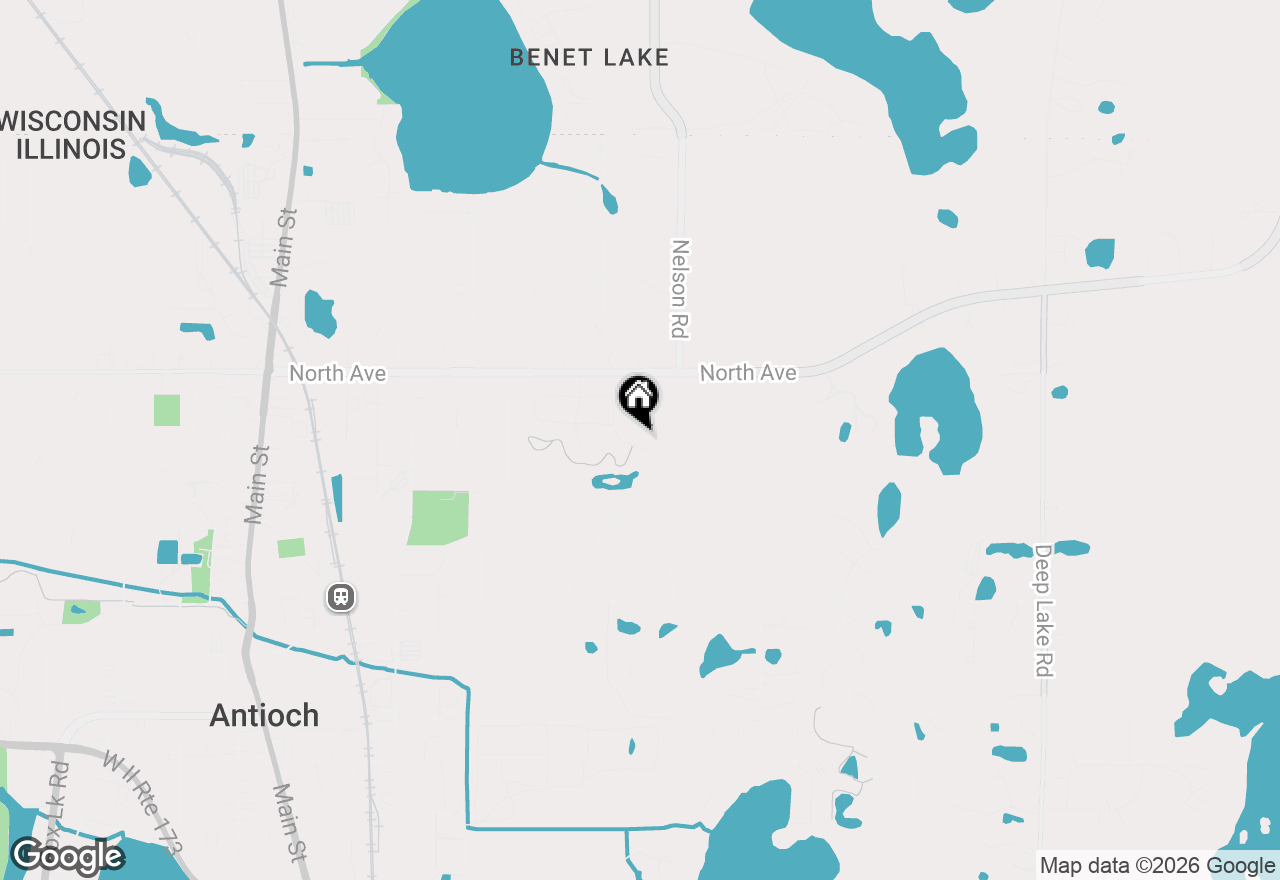 Map of 93 Netherlands Drive, Antioch, IL 60002