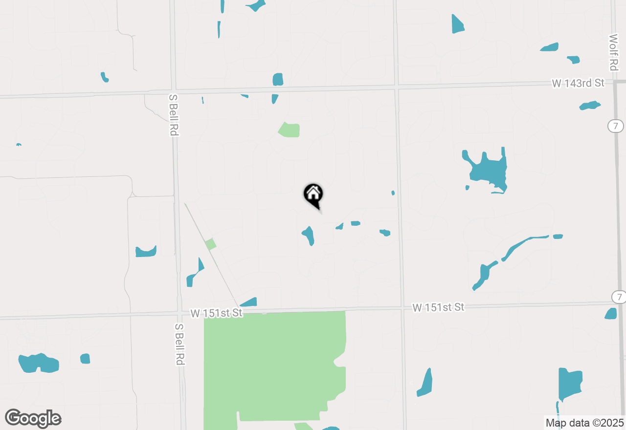 Map of 14715 S Woodcrest Avenue, Homer Glen, IL 60491