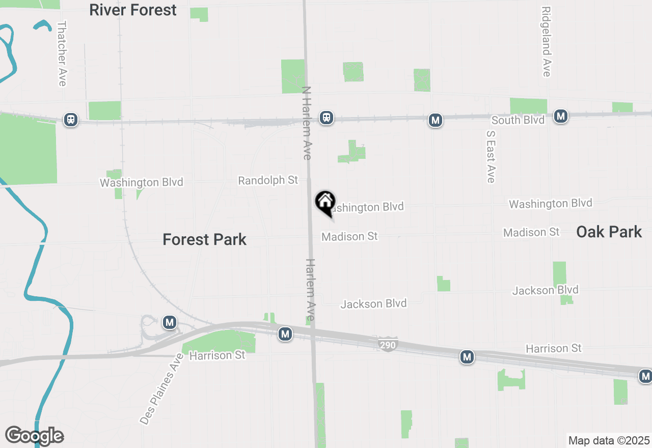 Map of 424 S Maple Avenue #3N, Oak Park, IL 60302