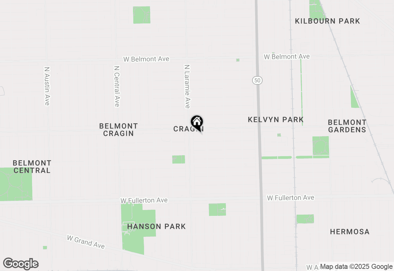 Map of 5132 W Parker Avenue #2, Chicago, IL 60639