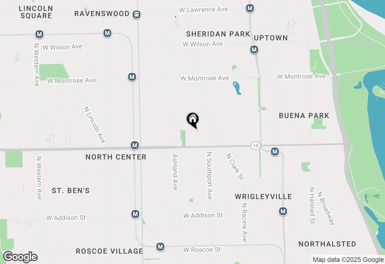 Map of 1457 W Belle Plaine Avenue, Chicago, IL 60613