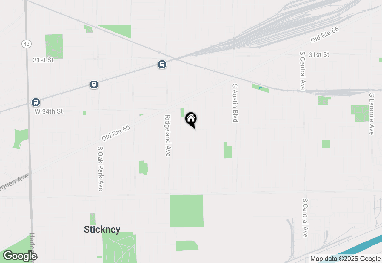 Map of 3518 Harvey Avenue, Berwyn, IL 60402