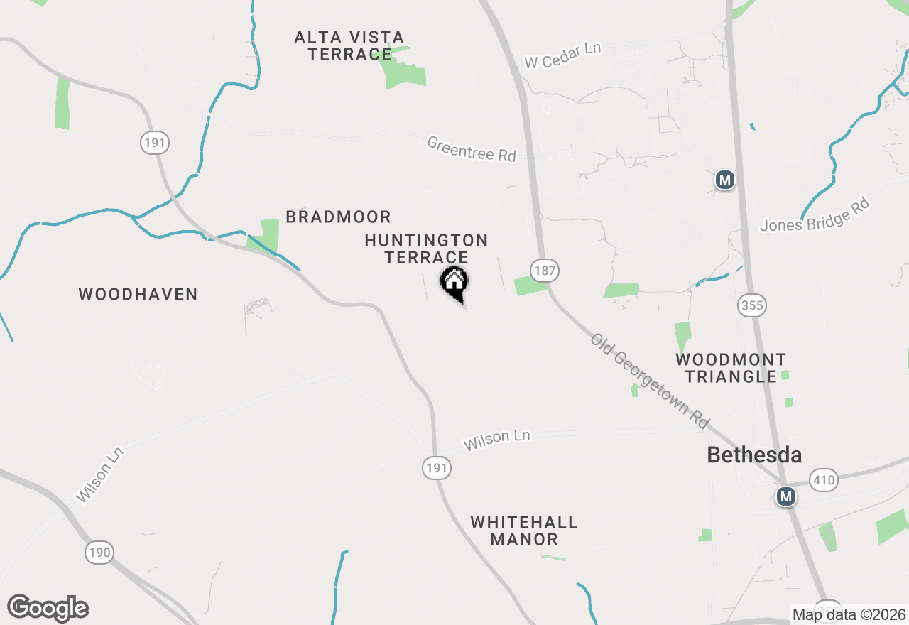 Map of 8204 Hampden Lane, Bethesda, MD 20817