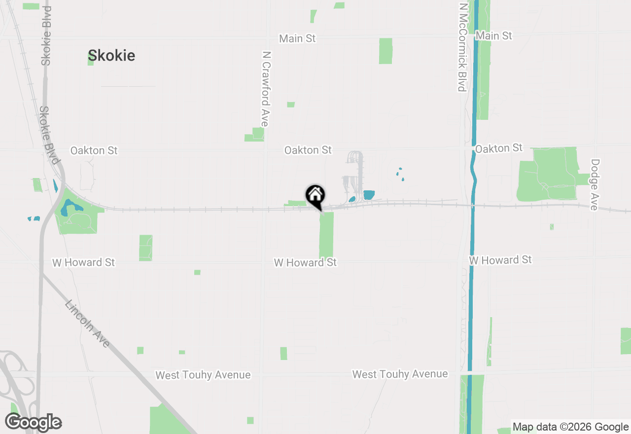 Map of 3806 Harvard Terrace, Skokie, IL 60076