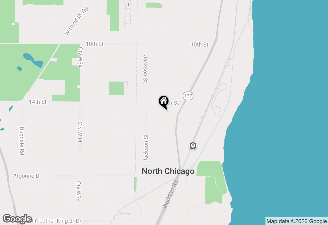 Map of 1425 Lincoln Street, North Chicago, IL 60064