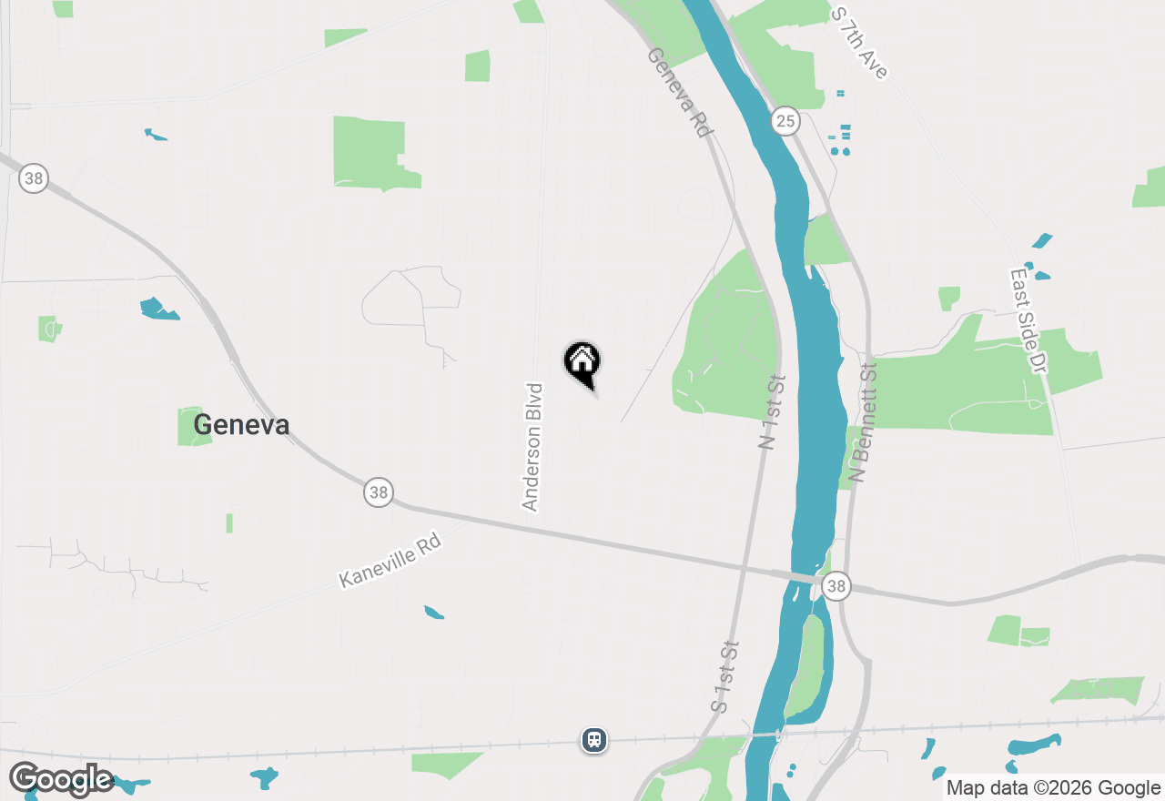 Map of 718 North Street, Geneva, IL 60134