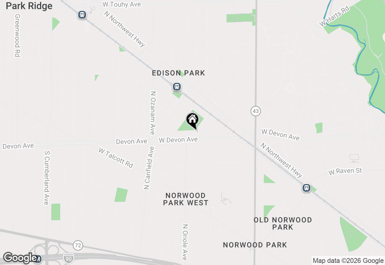 Map of 7555 W Isham Avenue, Chicago, IL 60631
