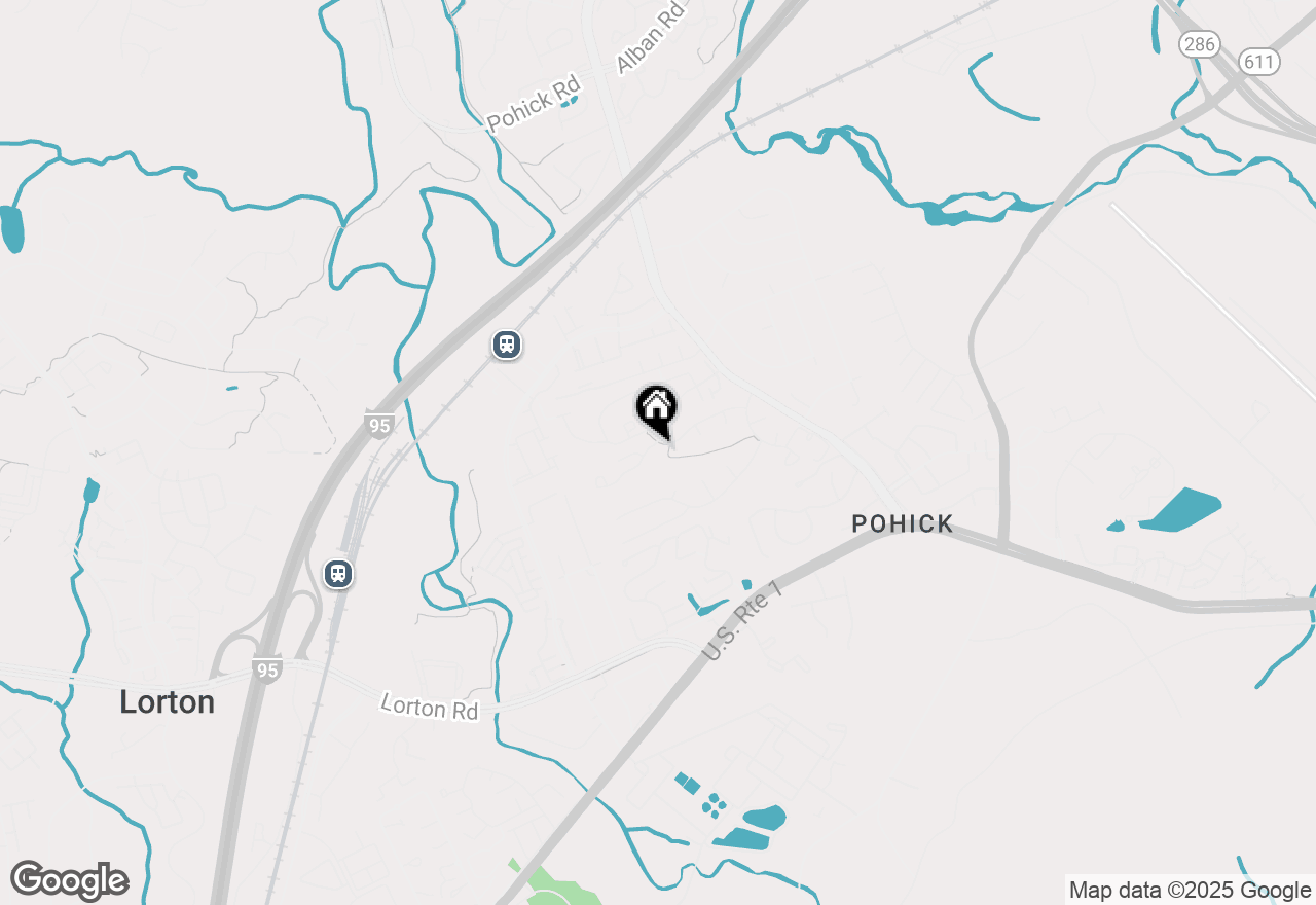 Map of 7615 Sheffield Village Lane, Lorton, VA 22079