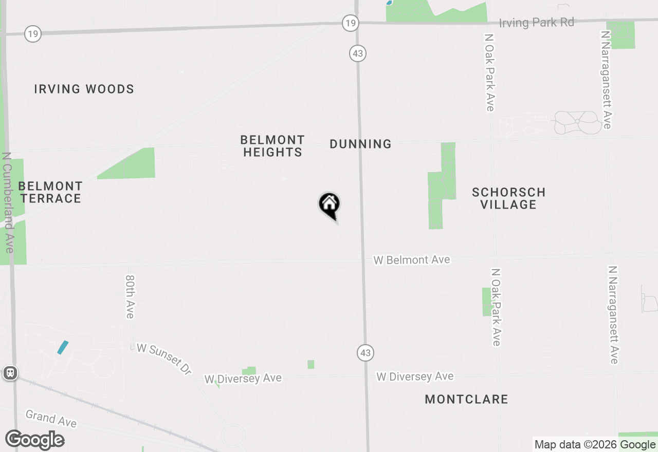 Map of 3308 N Octavia Avenue, Chicago, IL 60634