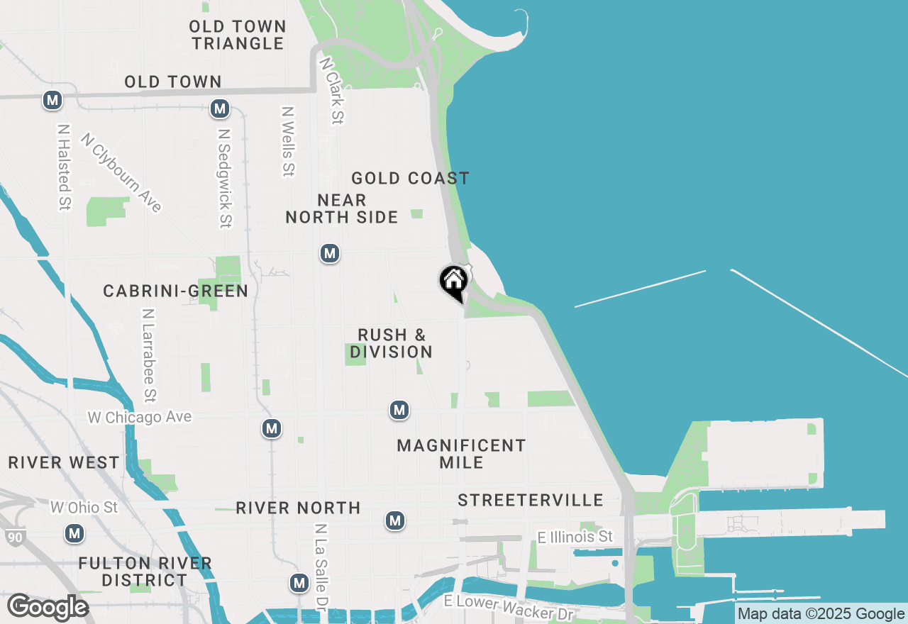 Map of 1000 N Lake Shore Drive #1505, Chicago, IL 60611