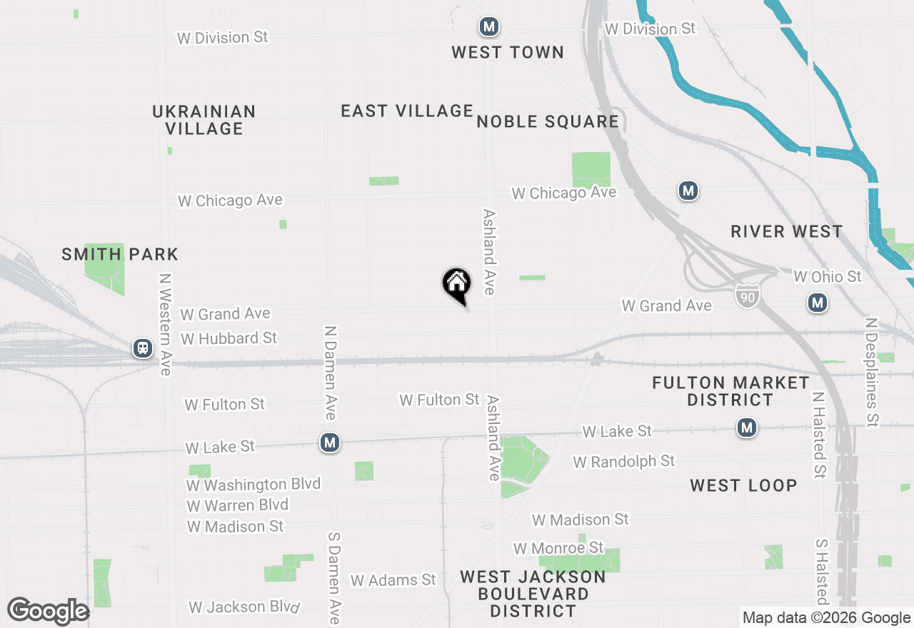 Map of 469 N Paulina Street #201, Chicago, IL 60622