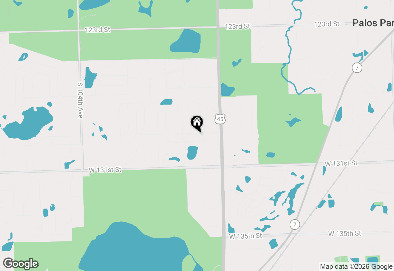 Map of 12908 Mill Drive E #B2, Palos Park, IL 60464