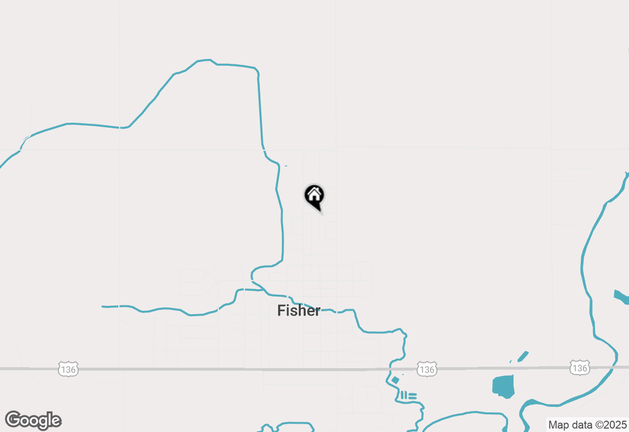 Map of 124 N Broadway Street, Fisher, IL 61843